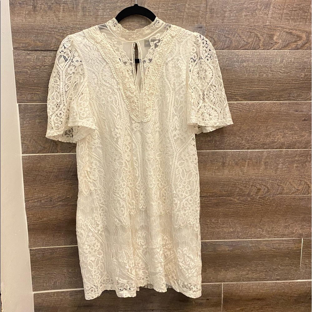 White lace dress